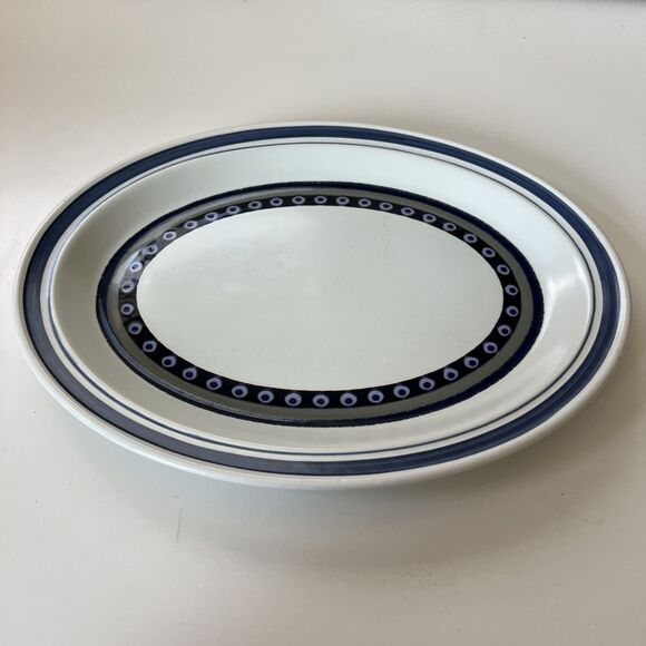 13" Vintage 1970s Oval Serving Food Platter by Royal Doulton Tangier Lambethware - Picture 2 of 5